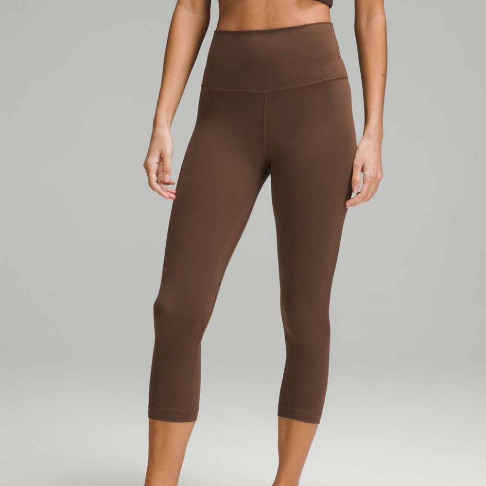 Lululemon Align High Rise Crop 21" In Java (Warm … - image 8